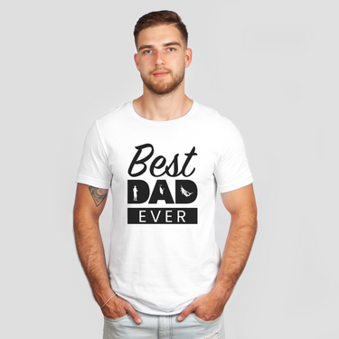best dad ever fishing white shirt